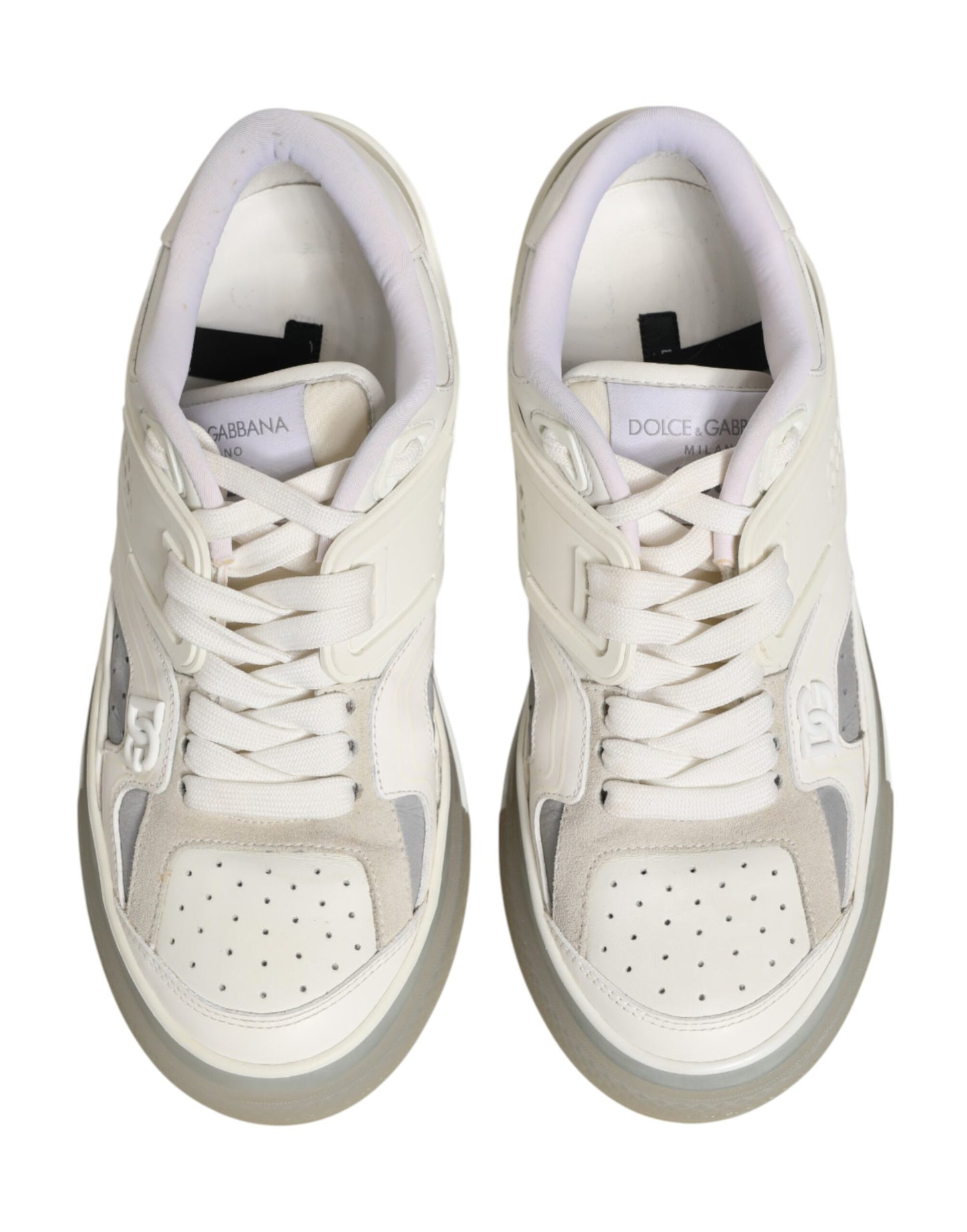 Dolce & Gabbana White DG Logo CUSTOM 2.Zero Sneakers Shoes