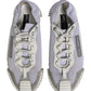 Dolce & Gabbana White Lace Up Low Top NS1 Sneakers Men Shoes