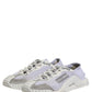 Dolce & Gabbana White Lace Up Low Top NS1 Sneakers Men Shoes