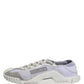 Dolce & Gabbana White Lace Up Low Top NS1 Sneakers Men Shoes