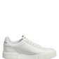 Dolce & Gabbana White MIAMI Calf Low Top Men Sneakers  Shoes