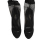 Dolce & Gabbana Black Nylon Stretch Mesh Sock Boots  Shoes