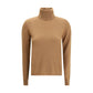 Max Mara Brown Wool Turtleneck
