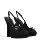 Dolce & Gabbana Black Satin High Heel Pumps