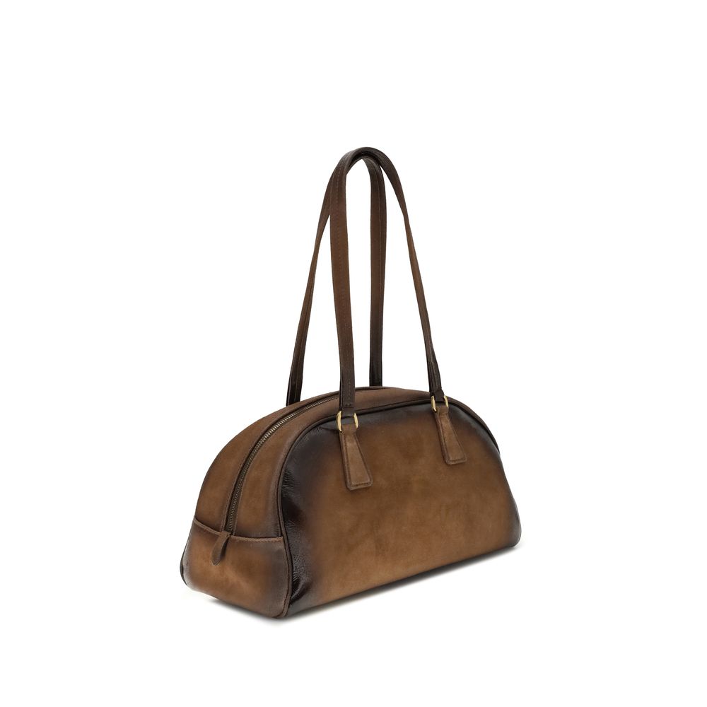 Prada Multicolor Calf Leather Bos Taurus Shoulder Bag Womens Shoulder Bag