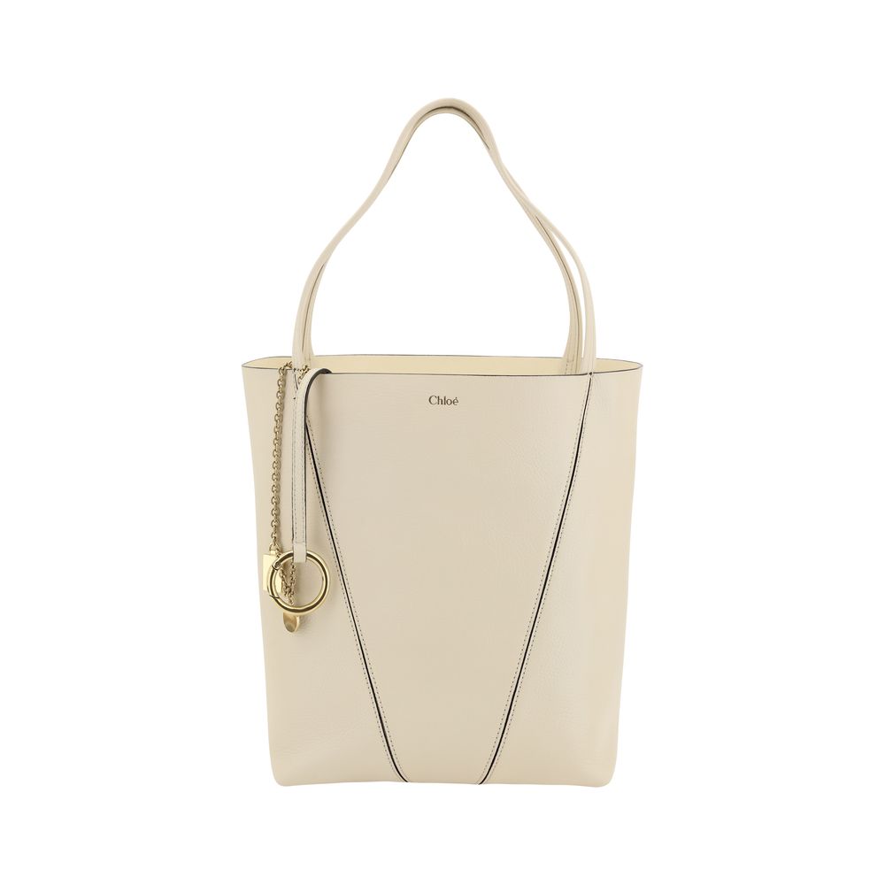 Chloé Cream Calf Leather Bos Taurus Shoulder Bag Womens Shoulder Bag