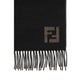 Fendi Black Wool Scarf