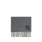 Fendi Gray Wool Scarf