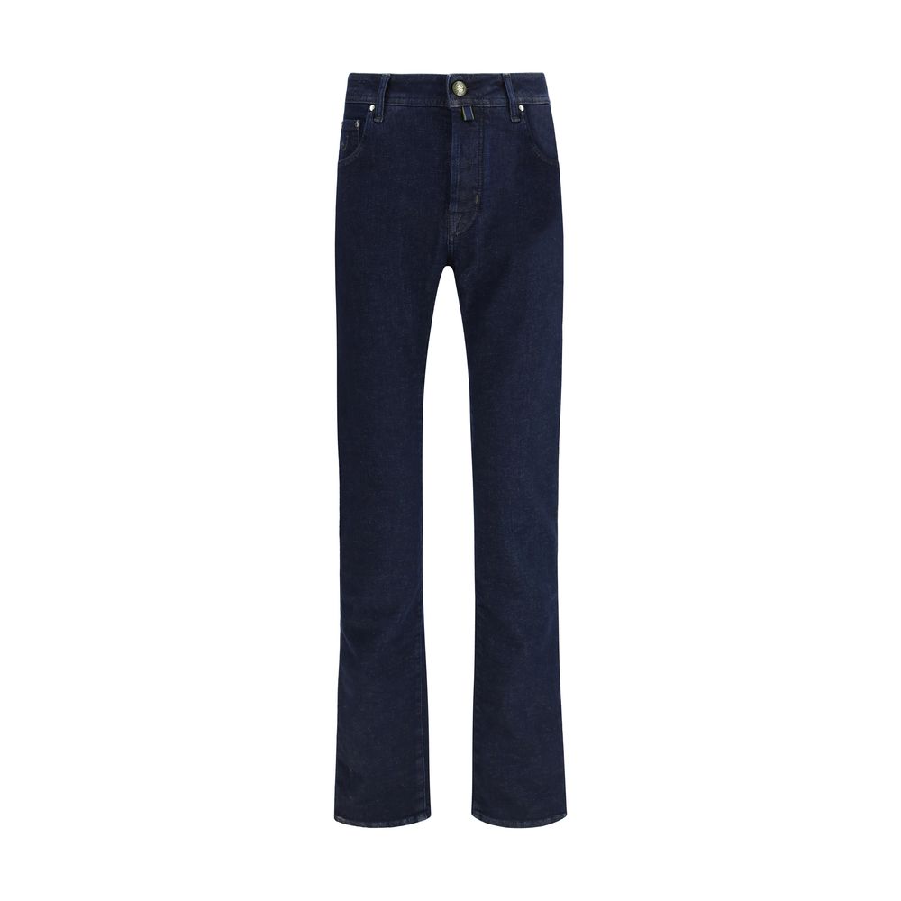 Jacob Cohen Blue Cotton Slim Fit Jeans