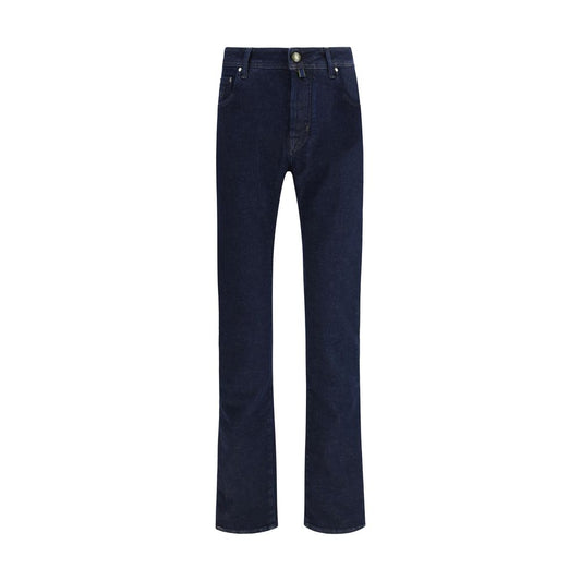 Jacob Cohen Blue Cotton Slim Fit Jeans