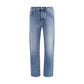 Jacob Cohen Blue Cotton Relaxed Fit Jeans