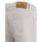Brunello Cucinelli Beige Cotton Straight-Leg Jeans
