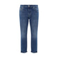 Brunello Cucinelli Blue Cotton Straight-Leg Jeans