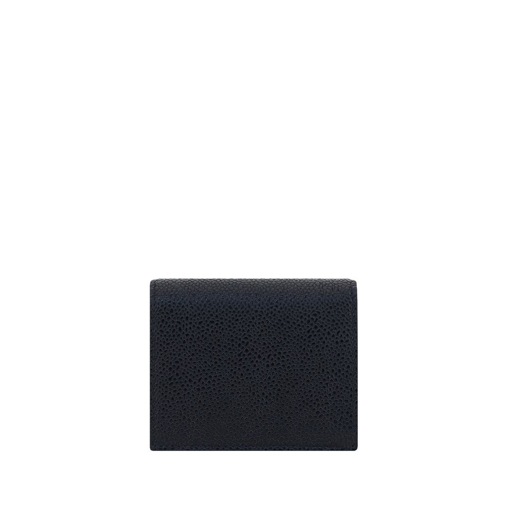Thom Browne Black Calf Leather Bos Taurus Wallet Mens Wallet