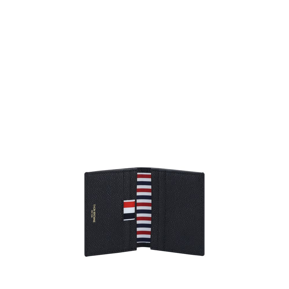 Thom Browne Black Calf Leather Bos Taurus Wallet Mens Wallet
