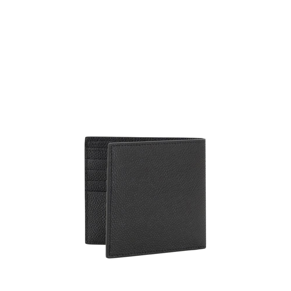 Thom Browne Black Calf Leather Bos Taurus Wallet Mens Wallet