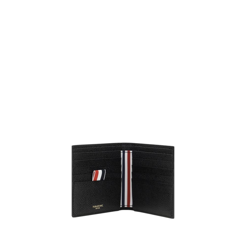 Thom Browne Black Calf Leather Bos Taurus Wallet Mens Wallet