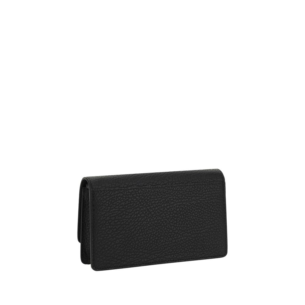 Margiela Black Calf Leather Bos Taurus Wallet Womens Wallet