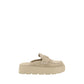 Prada Beige Rubber Platform Loafers