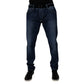Dolce & Gabbana Blue Washed Cotton Stretch SkinnyDenim Jeans