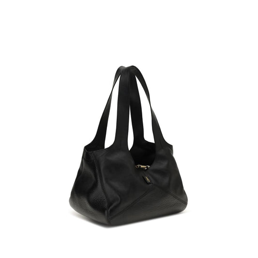 Chloé Black Calf Leather Bos Taurus Shoulder Bag