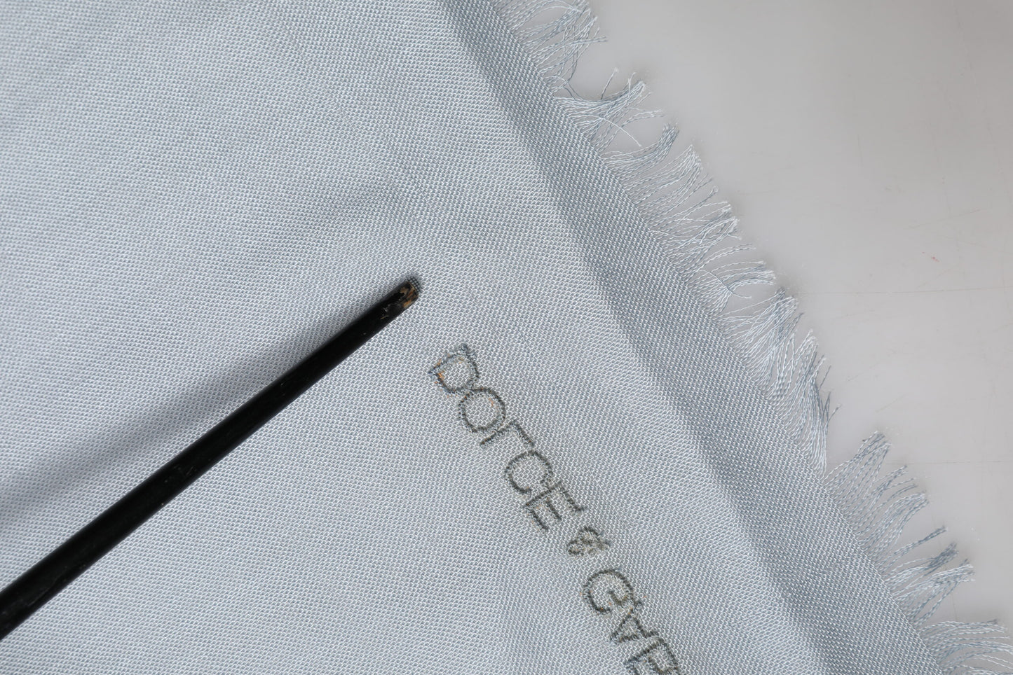 Dolce & Gabbana Light Blue Cashmere Knit Neck Wrap Scarf