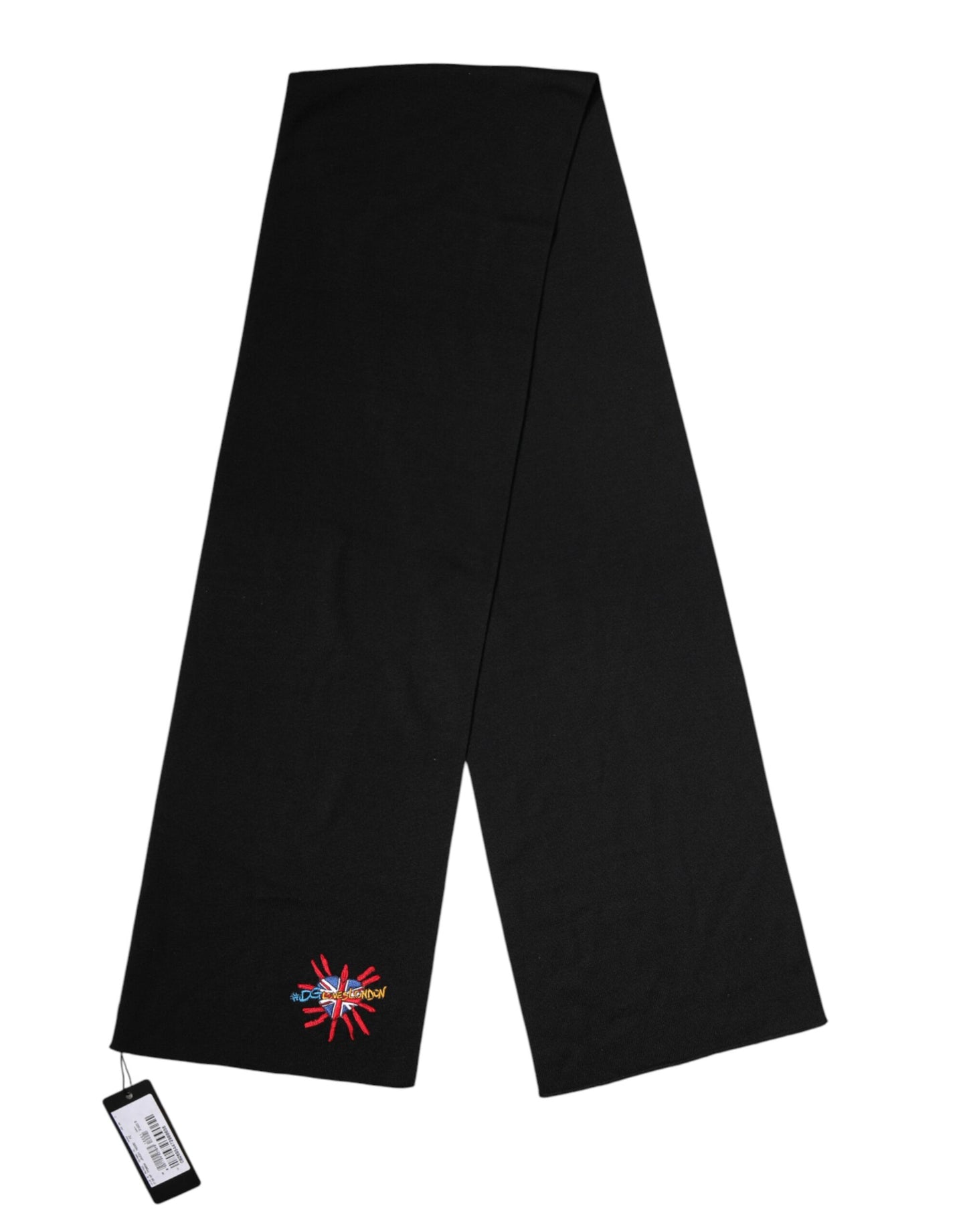 Dolce & Gabbana Blue Wool DG Loves London Neck Wrap Scarf