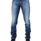 Just Cavalli Blue Washed Mid Waist Skinny Denim Trouser Jeans