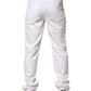 Fred Perry White Cotton Mid Waist Straight Men Denim Jeans