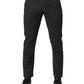 Maison Clochard Dark Gray Cotton Mid Waist Skinny Men Denim Jeans