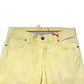 Jeckerson Yellow Mid Waist Straight Fit Men Denim Trouser Jeans