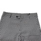 Daniele Alessandrini Black White Checkered Men Cropped Pants