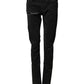 Karl Lagerfeld Black Tattered Men Skinny Denim Trouser Jeans