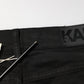 Karl Lagerfeld Black Tattered Men Skinny Denim Trouser Jeans