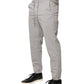 Dondup Light Gray Cotton Mid Waist Skinny Men Jogger Trouser Pants