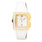 Laura Biagiotti White Leather Dress Watch