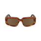 Victoria Beckham Brown Acetate Sunglasses