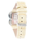 Laura Biagiotti Beige Leather Dress Watch