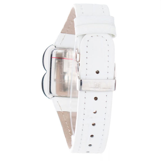 Laura Biagiotti White Leather Dress Watch