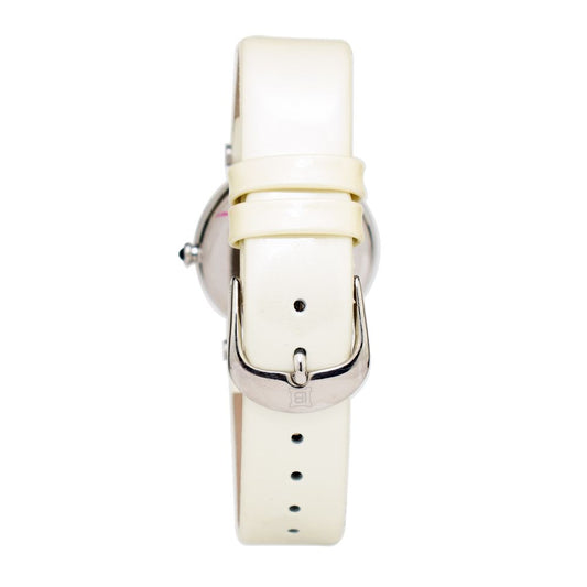 Laura Biagiotti Beige Leather Dress Watch