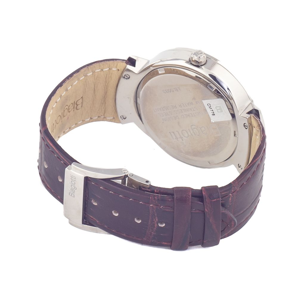 Laura Biagiotti Brown Leather Dress Watch