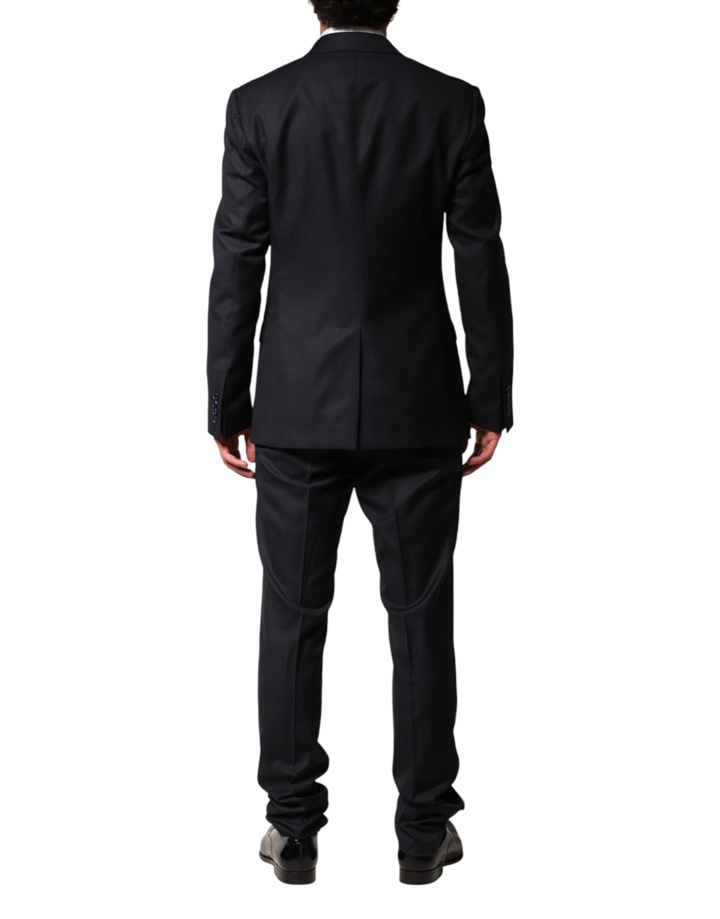 Dolce & Gabbana Black Wool Single Breasted Men 2 Piece Suit Mens Suit