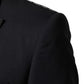 Dolce & Gabbana Black Wool Single Breasted 3 Piece Men Suit Mens Suit