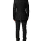 Dolce & Gabbana Black Brocade Single Breasted 2 Piece Suit Mens Suit