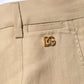 Dolce & Gabbana Beige Linen Single Breasted 2 Piece Suit Mens Suit
