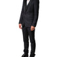 Dolce & Gabbana Black Wool Single Breasted 3 Piece Men Suit Mens Suit