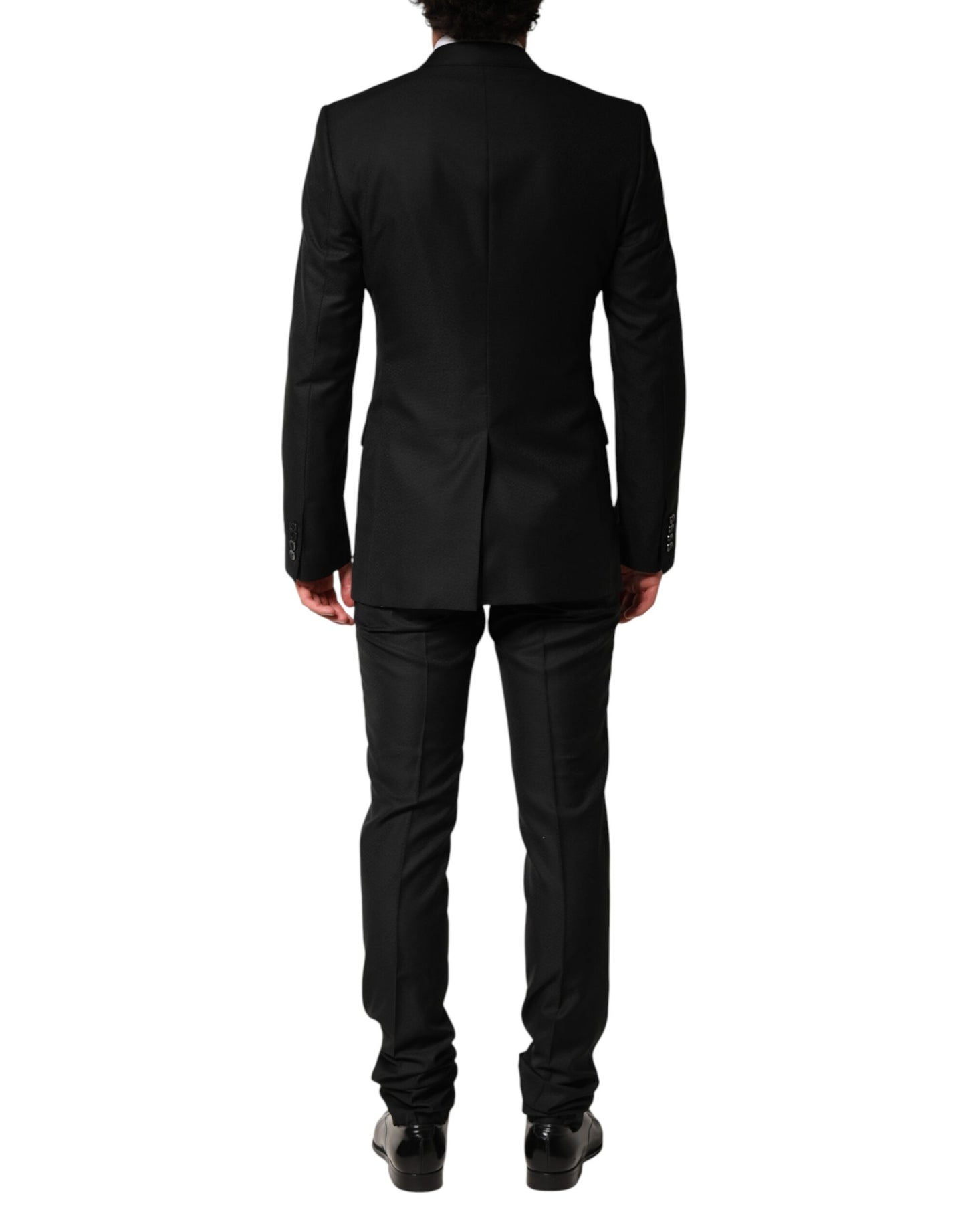 Dolce & Gabbana Black Embellished Single Breasted 2 Pc Suit Mens Suit