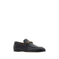 Gucci Black Calf Leather Bos Taurus Slip-On Loafers