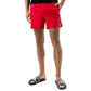 Nike Red Polyester Swim Shorts Mens Swim