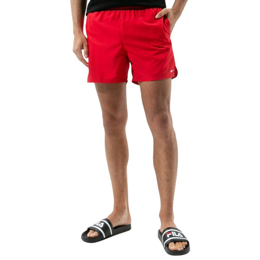 Nike Red Polyester Swim Shorts Mens Swim